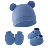 Baby Safety Cap, Socks, Hand Mittens (Set of 3)